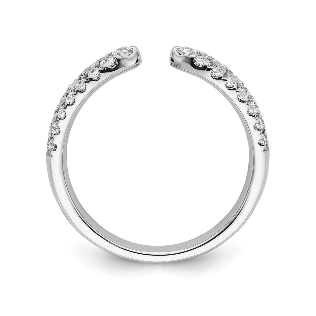 Lab-Grown Diamond Band in 14K White Gold, 3.4mm (3/4 ct. tw.), Size 7 - Sophia Jewelers