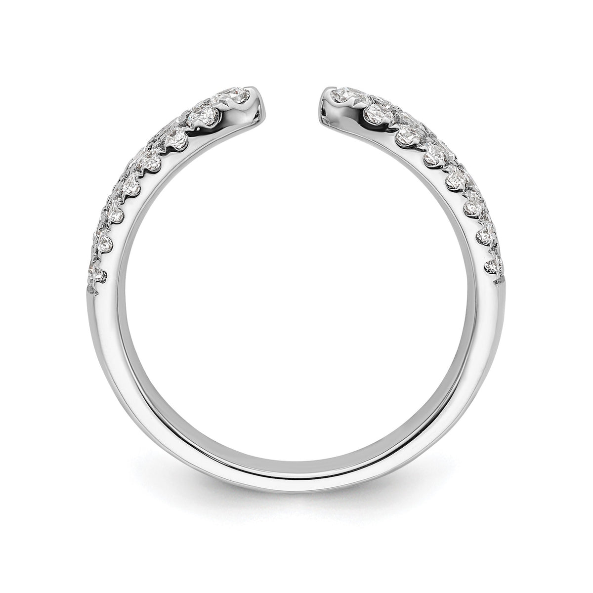 Lab-Grown Diamond Band in 14K White Gold, 3.4mm (3/4 ct. tw.), Size 7 - Sophia Jewelers