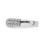 Lab-Grown Diamond Band in 14K White Gold, 3.4mm (3/4 ct. tw.), Size 7 - Sophia Jewelers