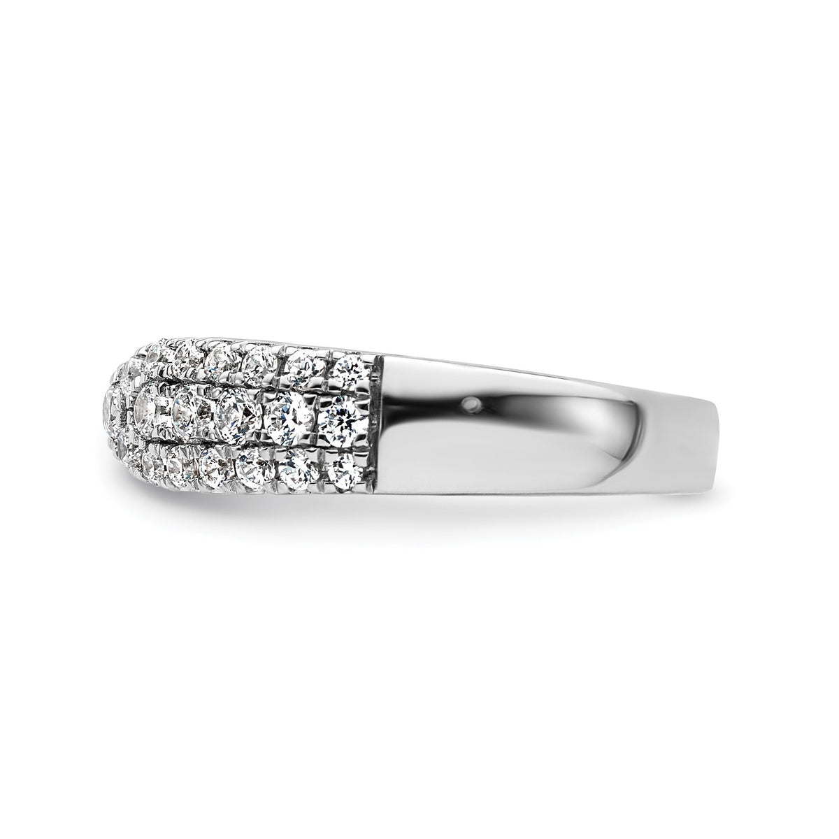 Lab-Grown Diamond Band in 14K White Gold, 3.4mm (3/4 ct. tw.), Size 7 - Sophia Jewelers