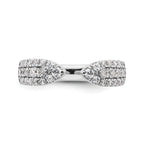 Lab-Grown Diamond Band in 14K White Gold, 3.4mm (3/4 ct. tw.), Size 7 - Sophia Jewelers