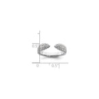 Lab-Grown Diamond Band in 14K White Gold, 3.4mm (3/4 ct. tw.), Size 7 - Sophia Jewelers