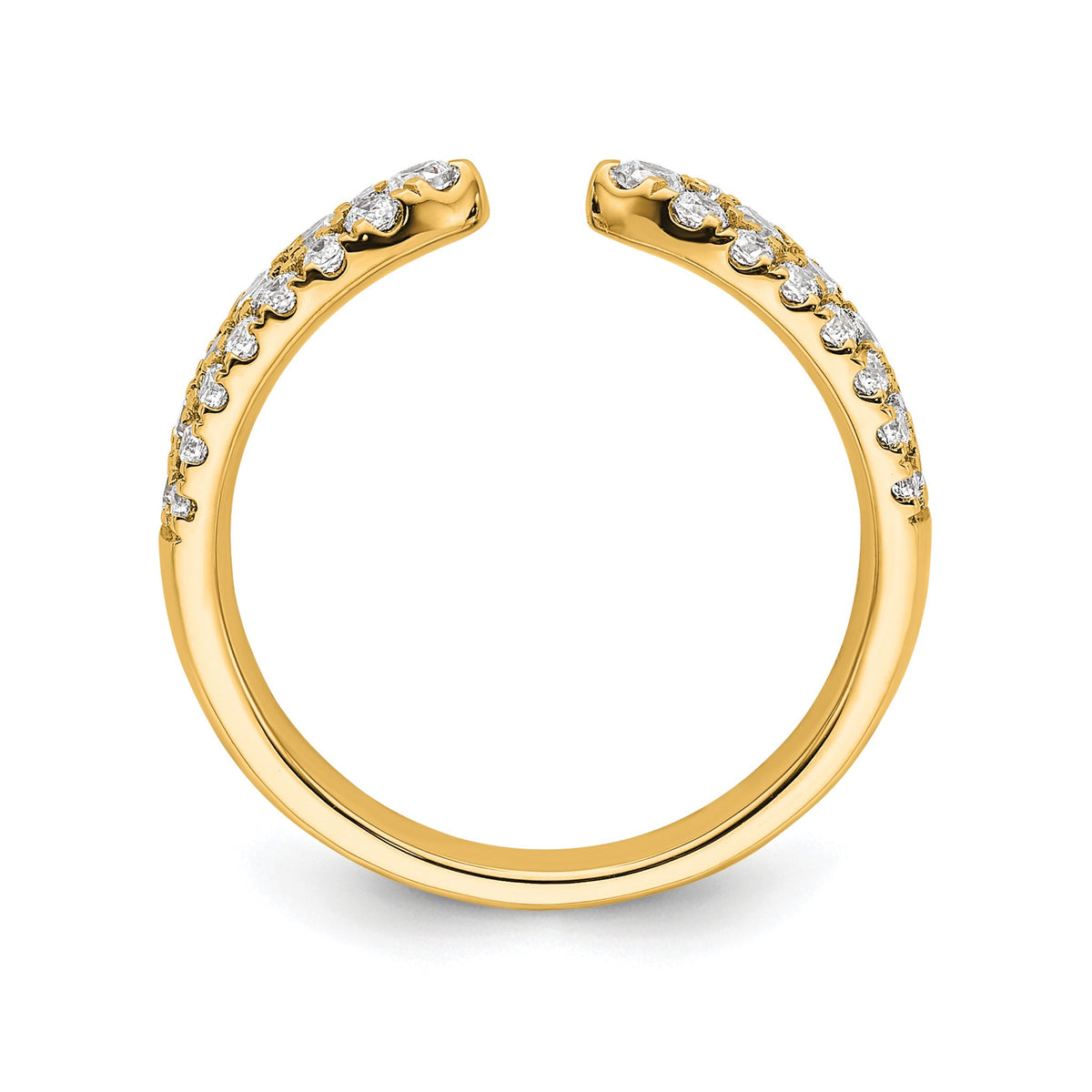 Lab-Grown Diamond Band in 14K Yellow Gold, 3.4mm (3/4 ct. tw.), Size 7 - Sophia Jewelers