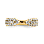 Lab-Grown Diamond Band in 14K Yellow Gold, 3.4mm (3/4 ct. tw.), Size 7 - Sophia Jewelers