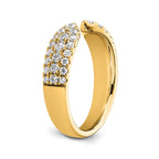 Lab-Grown Diamond Band in 14K Yellow Gold, 3.4mm (3/4 ct. tw.), Size 7 - Sophia Jewelers