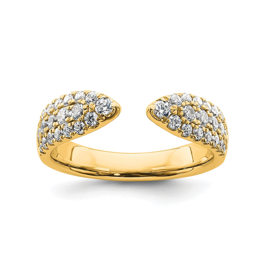 Lab-Grown Diamond Band in 14K Yellow Gold, 3.4mm (3/4 ct. tw.), Size 7 - Sophia Jewelers
