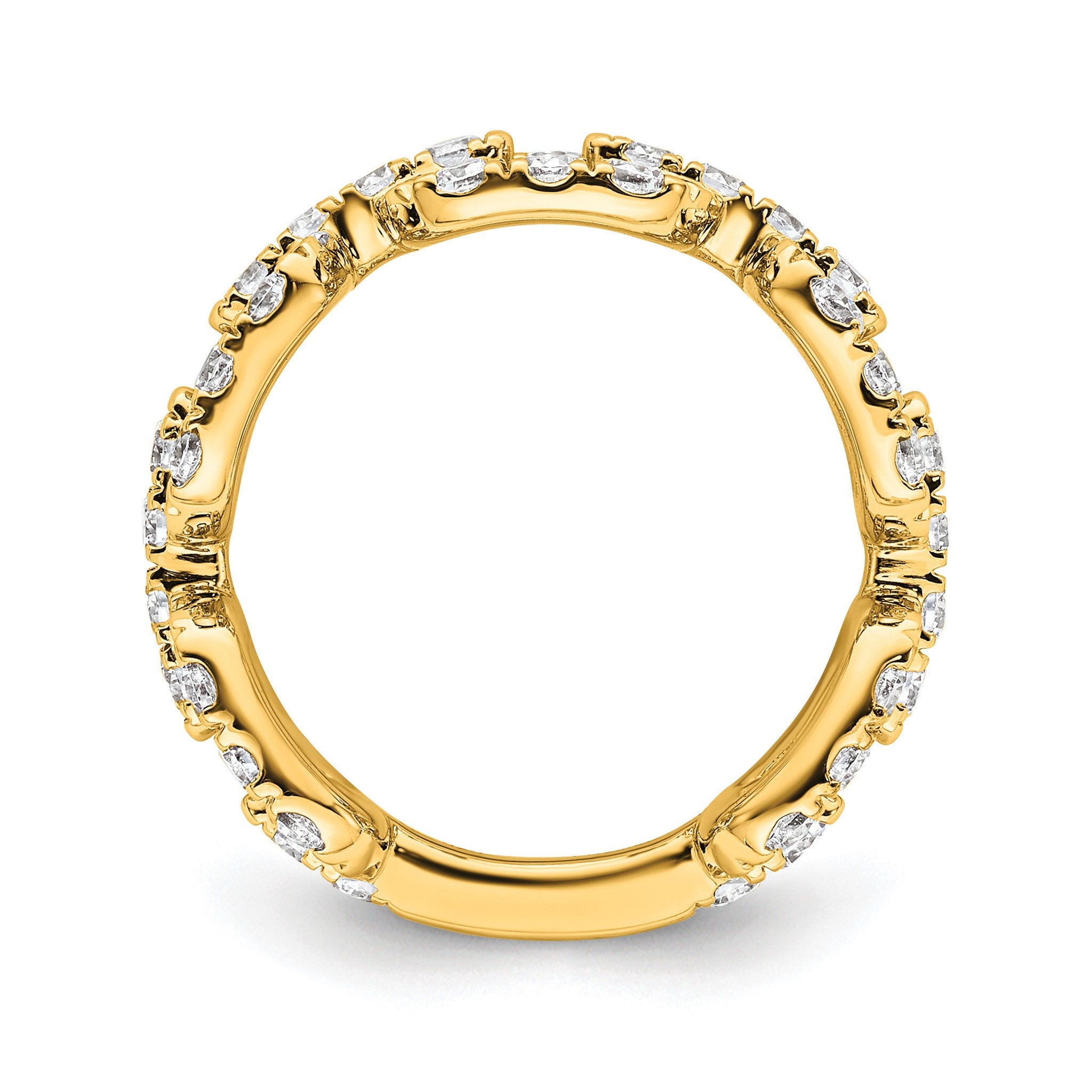 Lab-Grown Diamond Band in 14K Yellow Gold, 10.1mm (2 3/8 ct. tw.), Size 7 Secondary image