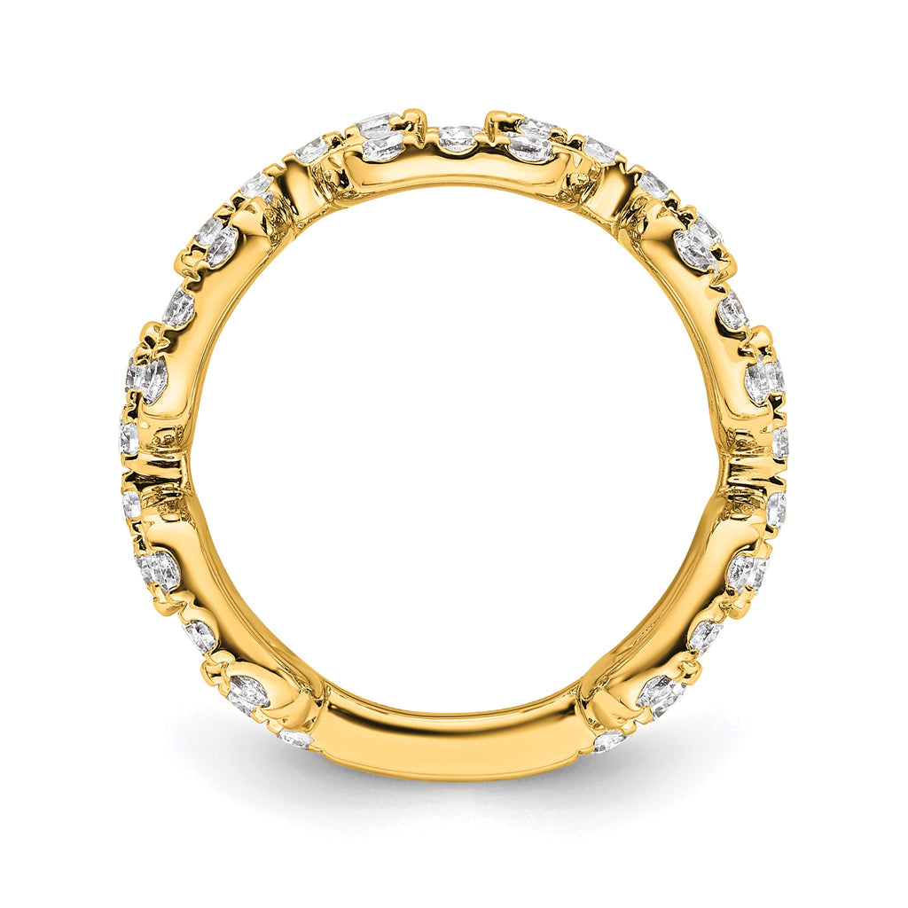 Lab-Grown Diamond Band in 14K Yellow Gold, 10.1mm (2 3/8 ct. tw.), Size 7 - Sophia Jewelers