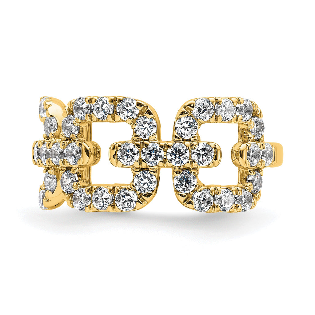 Lab-Grown Diamond Band in 14K Yellow Gold, 10.1mm (2 3/8 ct. tw.), Size 7 - Sophia Jewelers
