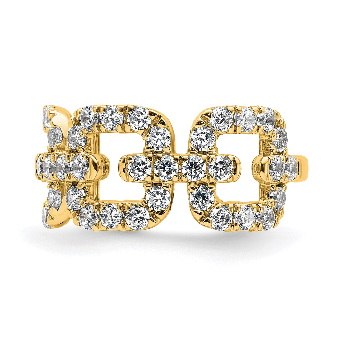 Lab-Grown Diamond Band in 14K Yellow Gold, 10.1mm (2 3/8 ct. tw.), Size 7 - Sophia Jewelers