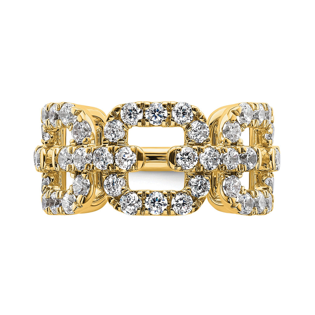 Lab-Grown Diamond Band in 14K Yellow Gold, 10.1mm (2 3/8 ct. tw.), Size 7 - Sophia Jewelers