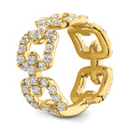 Lab-Grown Diamond Band in 14K Yellow Gold, 10.1mm (2 3/8 ct. tw.), Size 7 - Sophia Jewelers