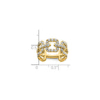 Lab-Grown Diamond Band in 14K Yellow Gold, 10.1mm (2 3/8 ct. tw.), Size 7 - Sophia Jewelers