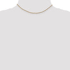 14K Yellow Gold Solid Rope Chain Necklace 1.7mm