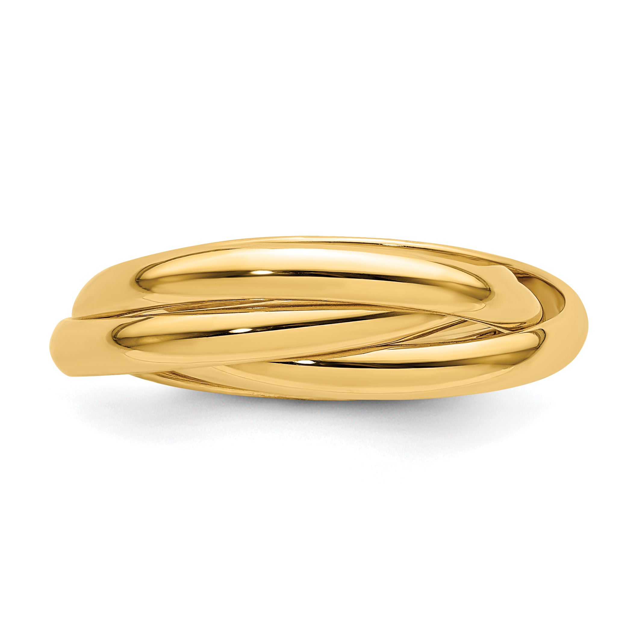 14k Polished Rolling Ring Size 4.5