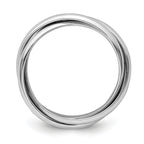 14k White Gold Polished Rolling Ring