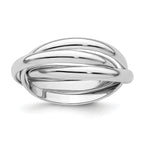 14k White Gold Polished Rolling Ring