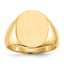 10ky 16.0x13.0mm Closed Back Signet Ring