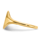 14k 8.5x10.0mm Open Back Signet Ring