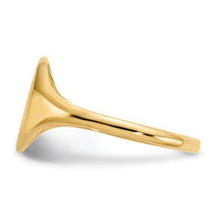 14k 8.5x10.0mm Open Back Signet Ring