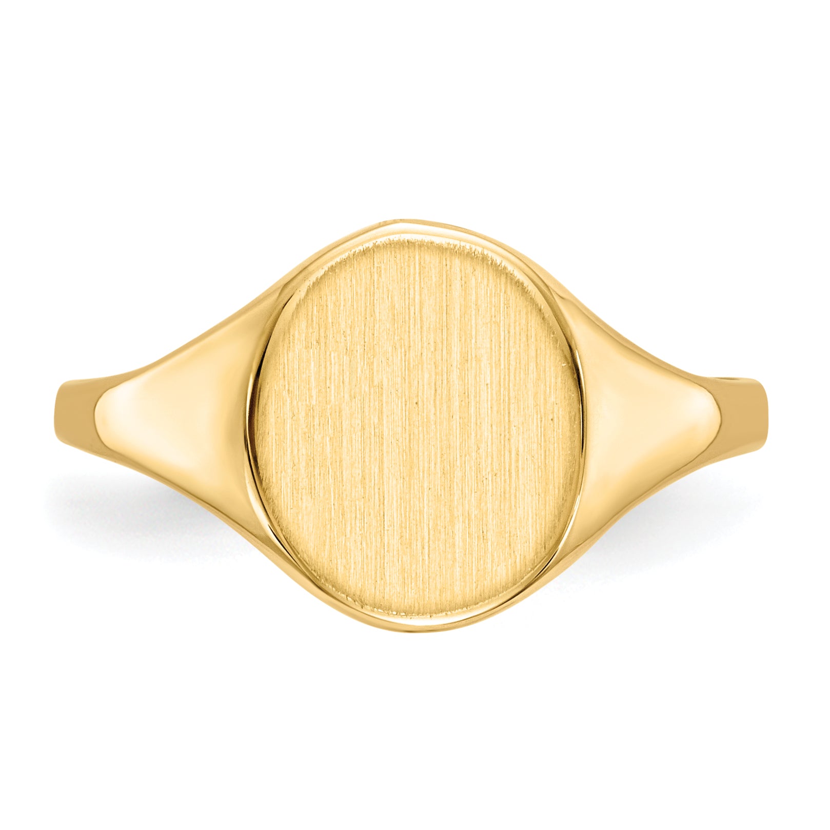 10k 10.0x8.5mm Open Back Signet Ring