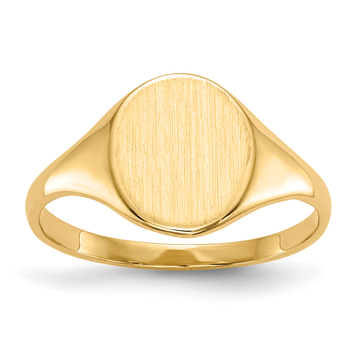 14k 8.5x10.0mm Open Back Signet Ring