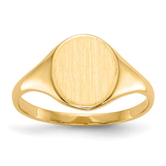 14k 8.5x10.0mm Open Back Signet Ring