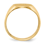 14k 12.5x16.0mm Open Back Mens Signet Ring