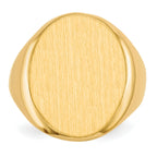10k 20.0x16.5mm Open Back Men's Signet Ring