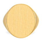10k 22.0x18.0mm Open Back Men's Signet Ring