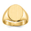 14k 10.5x12.0mm Closed Back Signet Ring