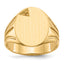 14k 14.0x16.0mm Open Back Diamond Mens Signet Ring Mounting (No Stone Included)