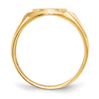 14k 10.0x13.5mm Open Back Diamond Mens Signet Ring Mounting (No Stone Included)