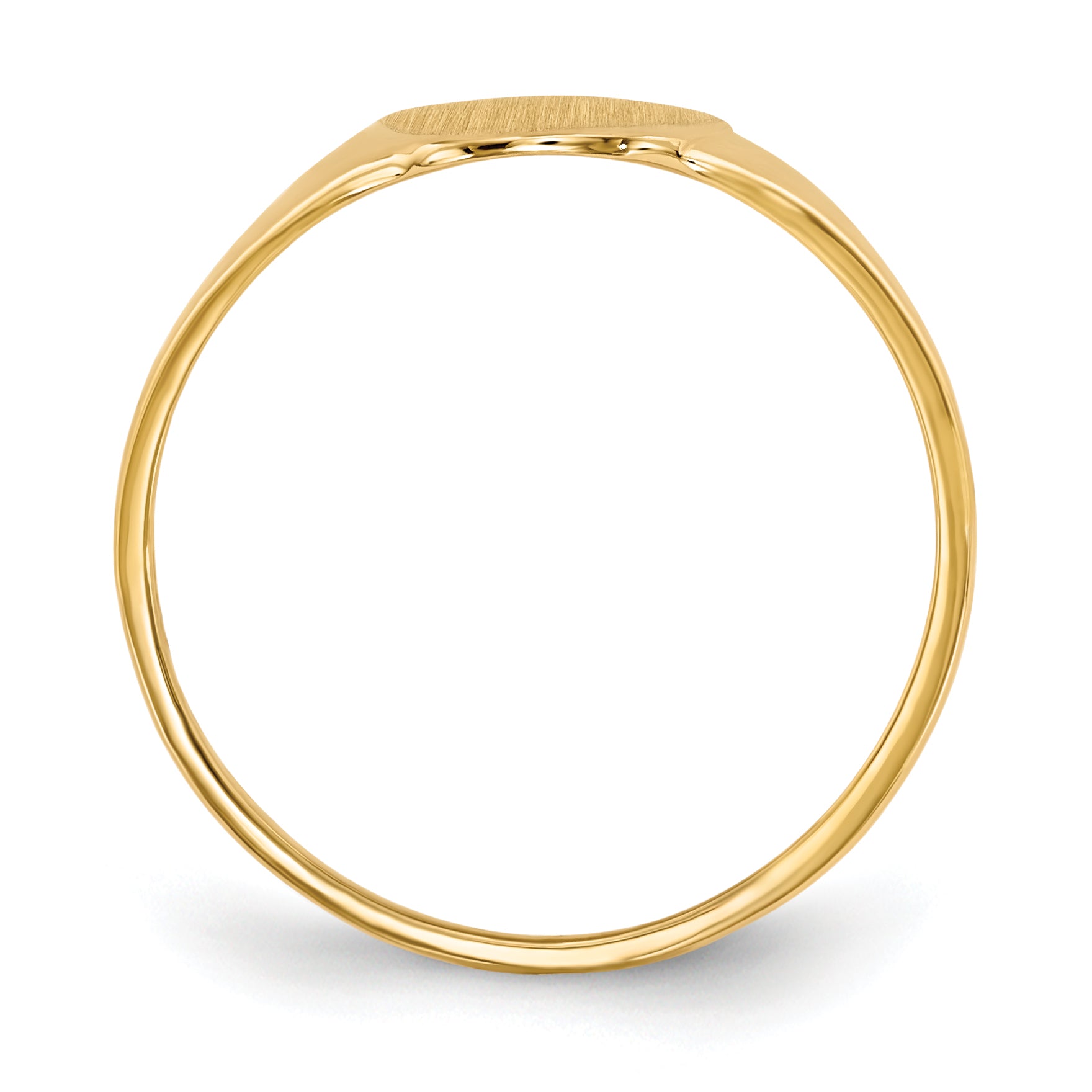 10ky 12.0x8.5mm Open Back Signet Ring Main image