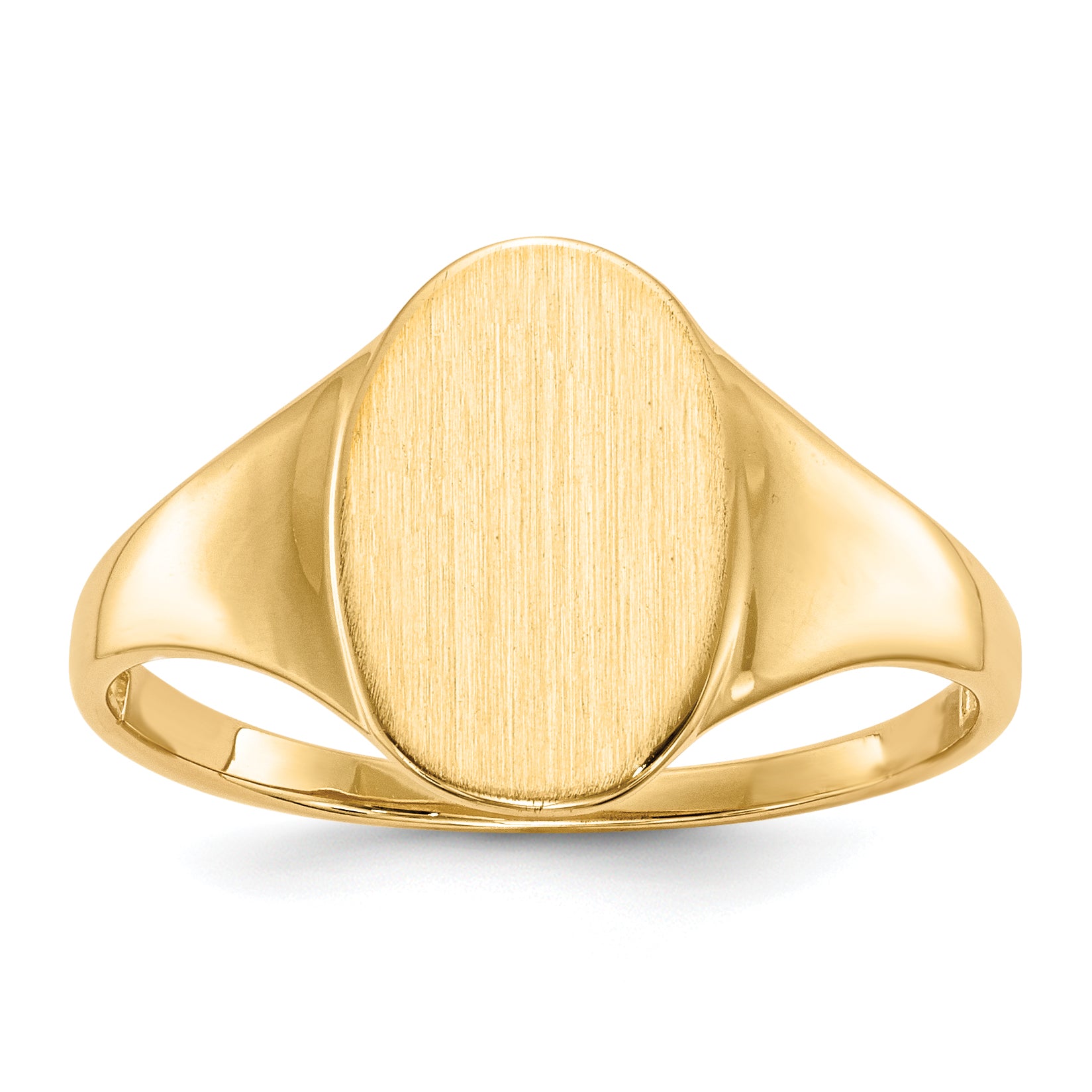 14k 8.5x12.0mm Open Back Signet Ring Main image