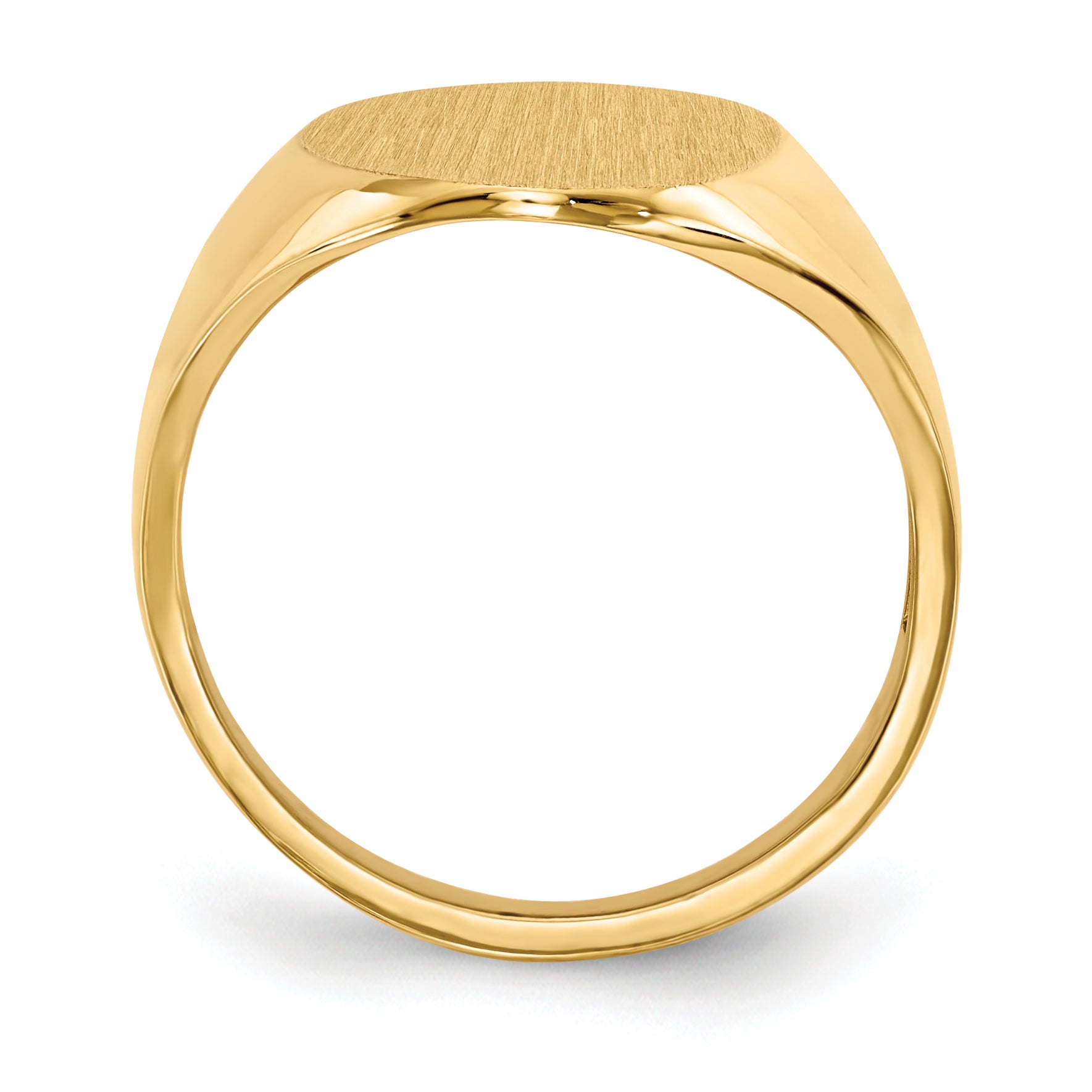 10k 12.0x17.0mm Open Back Signet Ring