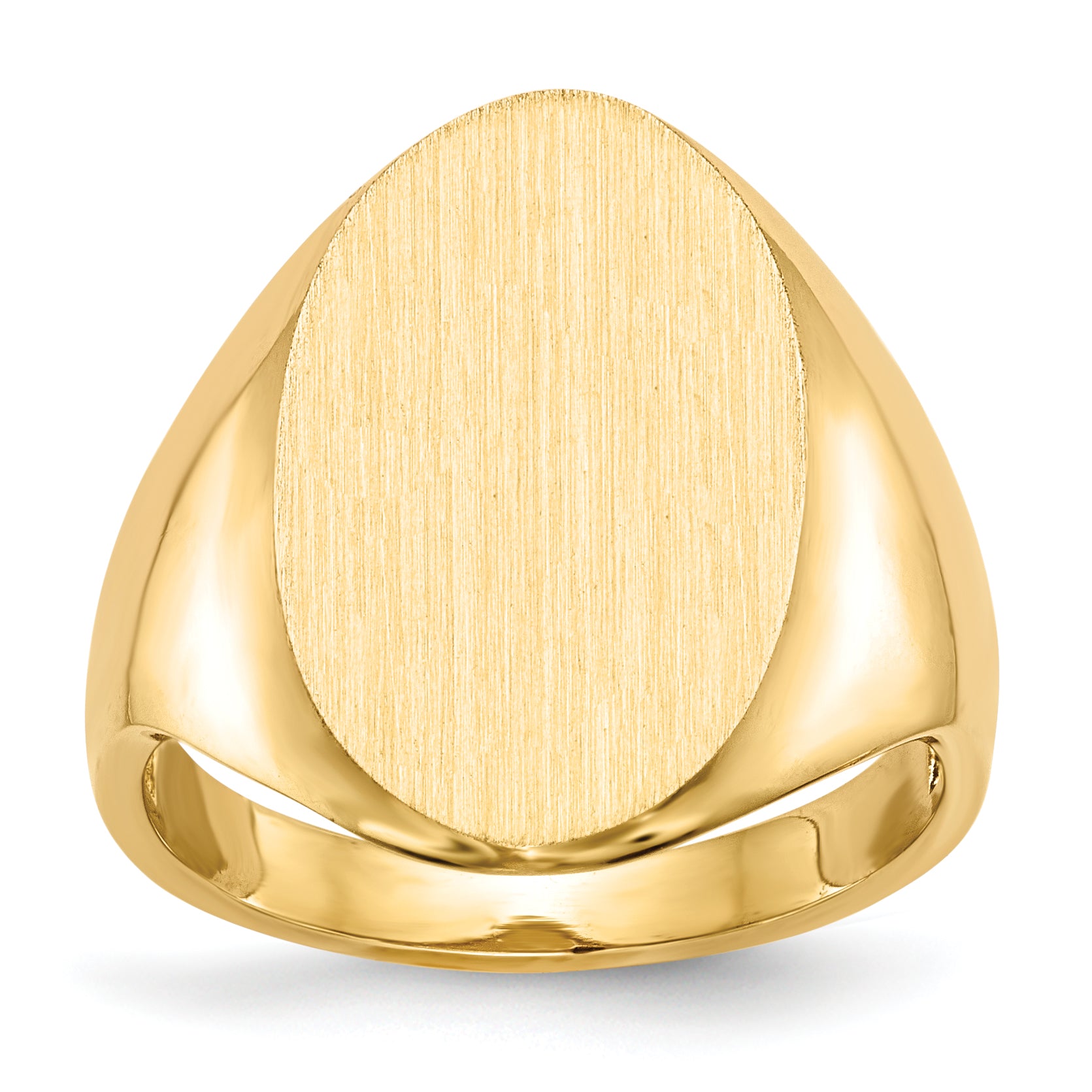 14k 12.0x17.0mm Open Back Signet Ring Main image