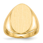 10k 12.0x17.0mm Open Back Signet Ring