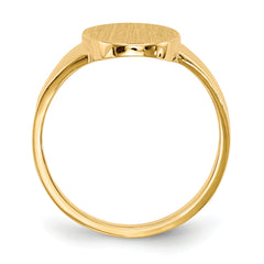 14k 9.0x14.5mm Open Back Signet Ring