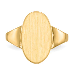 14k 9.0x14.5mm Open Back Signet Ring