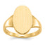 14k 9.0x14.5mm Open Back Signet Ring