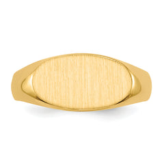 14k 13.5x7.0mm Open Back Signet Ring