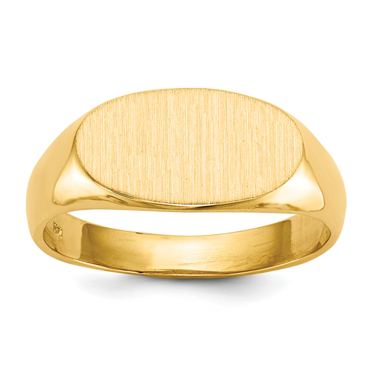 14k 13.5x7.0mm Open Back Signet Ring