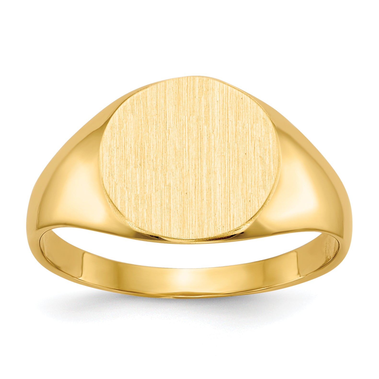 10ky 9.5x10.0mm Closed Back Signet Ring