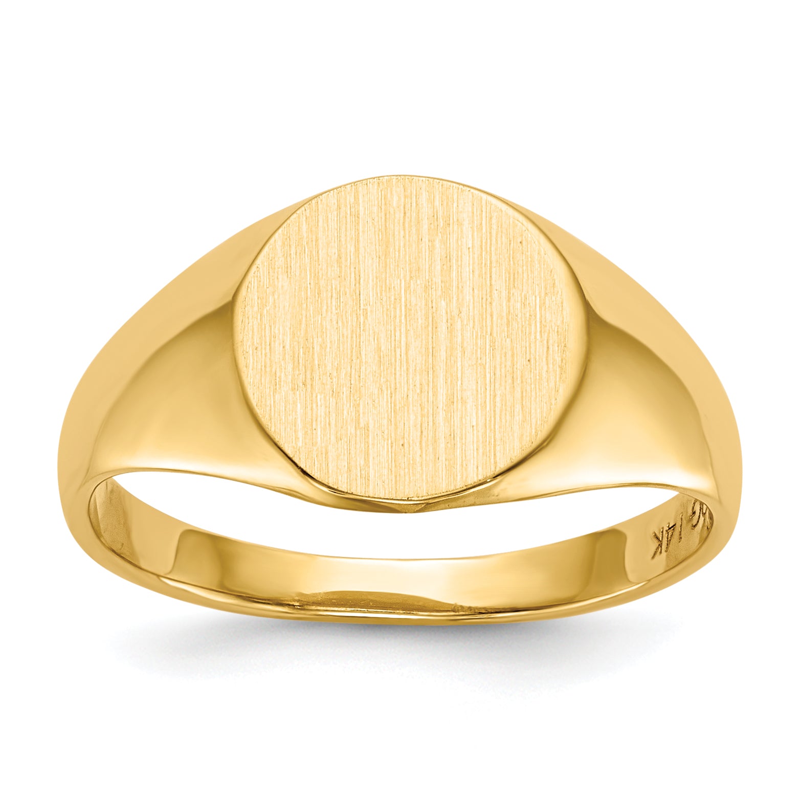 10ky 9.5x10.5mm Open Back Signet Ring Main image