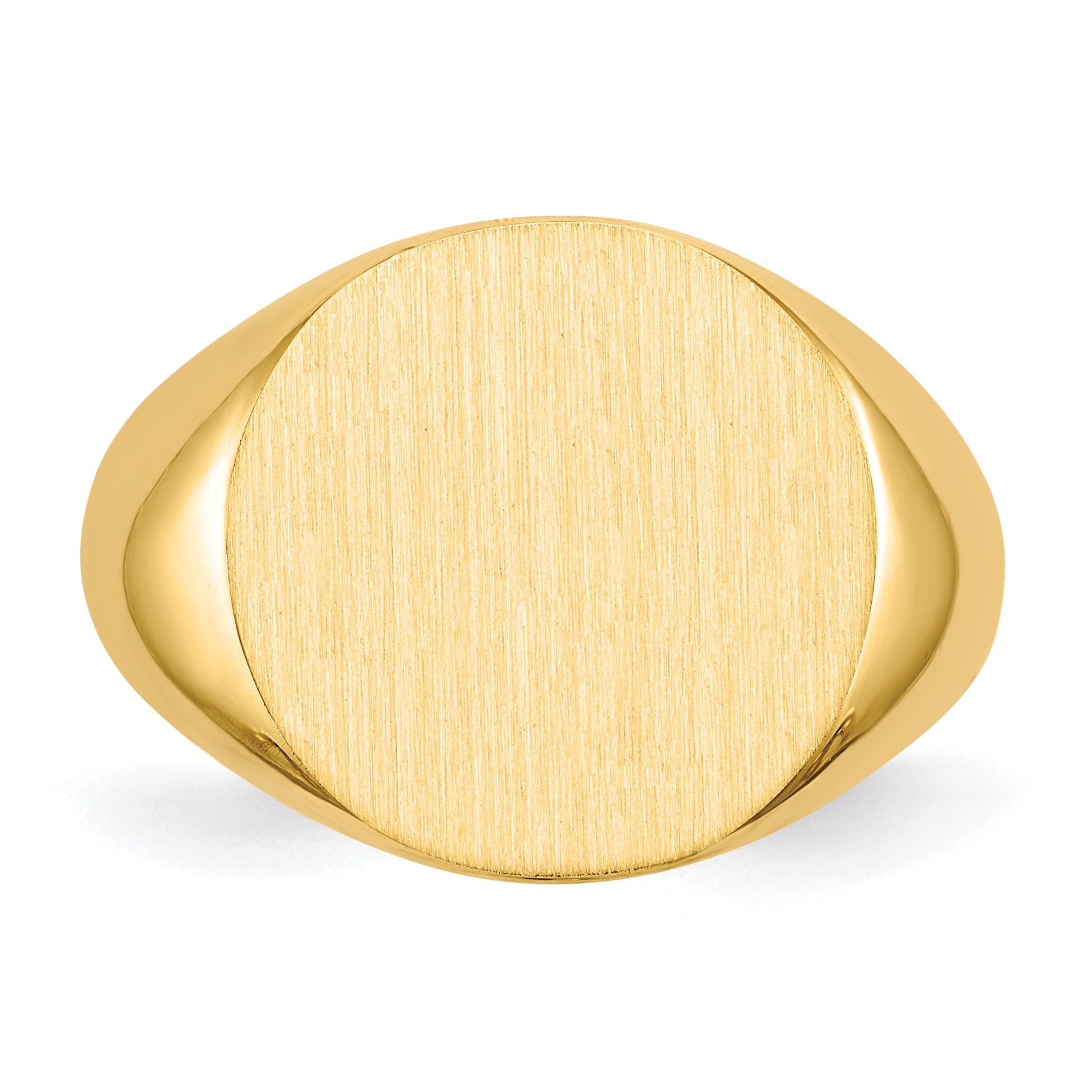 14k 15.5x15.0mm Open Back Signet Ring