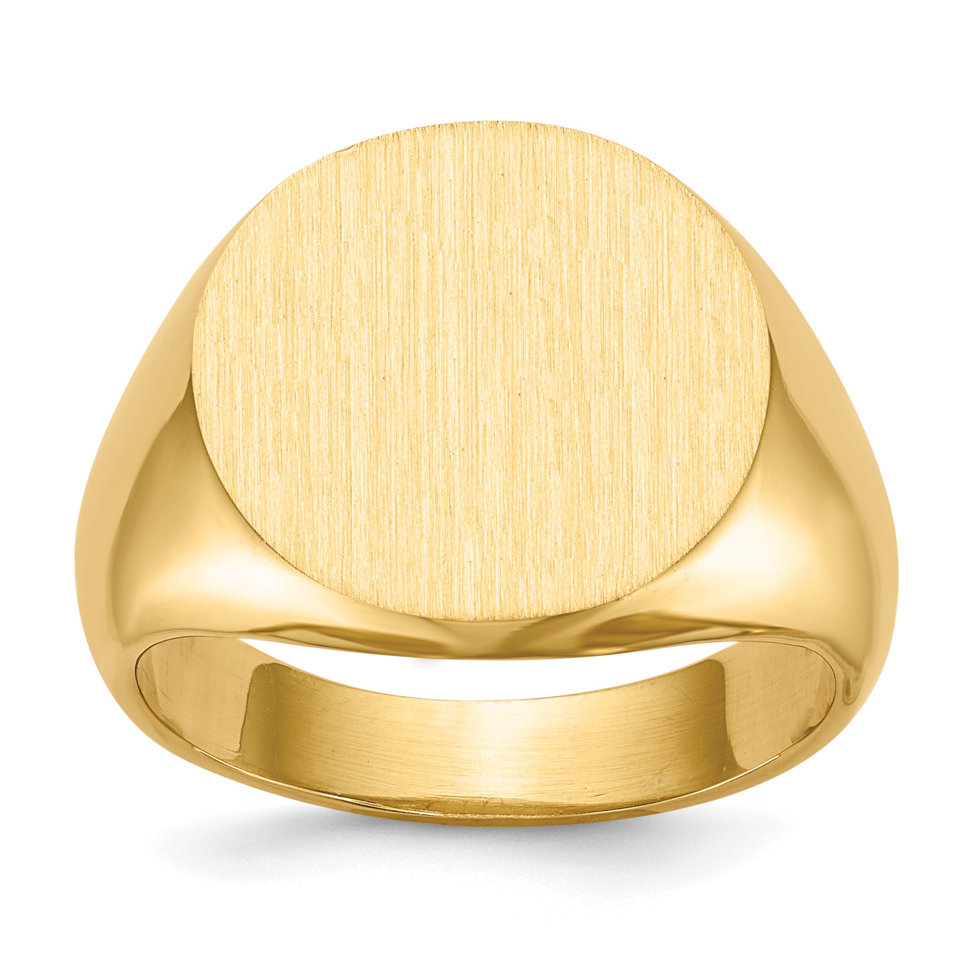 14k 15.5x15.0mm Open Back Signet Ring Main image