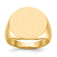 10ky 17.5x18.0mm Open Back Men's Signet Ring