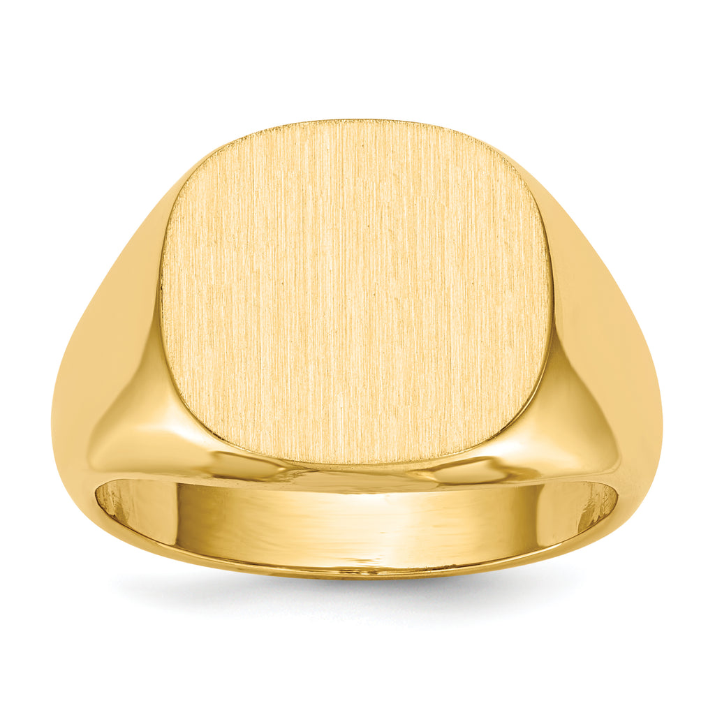 10k 13.5 x15.0mm Open Back Mens Signet Ring