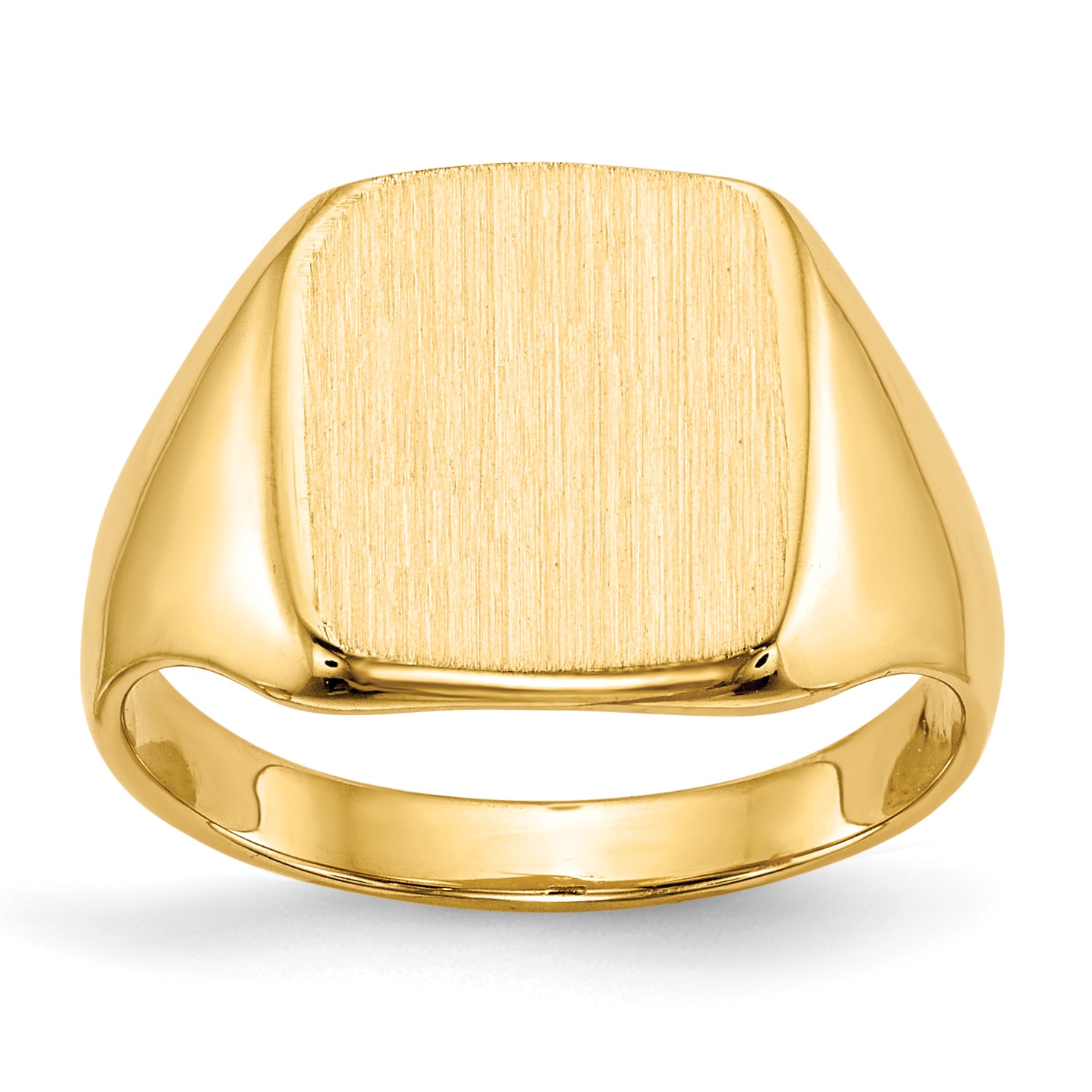 14k 10.0x10.0mm Closed Back Signet Ring Main image